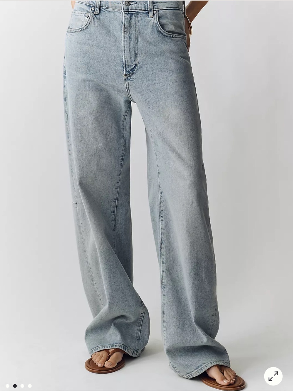 Anthropologie $269 PAIGE Arellia Skimmer High Rise Tapered Jeans Mar Vista 28 - Picture 15 of 15